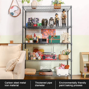 Nhà Máy Heavy-Duty 4-Tier <span class=keywords><strong>Chrome</strong></span> Dây Kim Loại Kệ Nsf Công Nghiệp Lưu Trữ Kệ <span class=keywords><strong>Chrome</strong></span> Kết Thúc Cho Xếp Chồng Kệ Kệ - Product Image 6