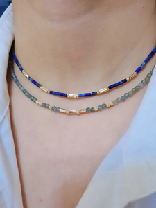 Dainty Multi collana di cristallo colorato con perline cubo pietre preziose girocollo pietra naturale collana di perline gioielli fatti a mano per i suoi <span class=keywords><strong>regali</strong></span> - Product Image 4