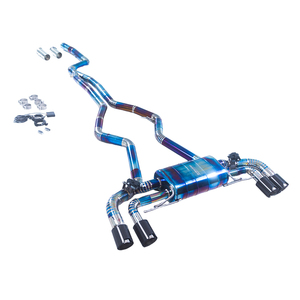 BMW M340i Drei-Liter-Titan-Mittel- und Heckauspuff Zentraler Schalldämpfer Doppelventile Vierfach-Carbonspitzen Großhandelsangebot - Product Image 6