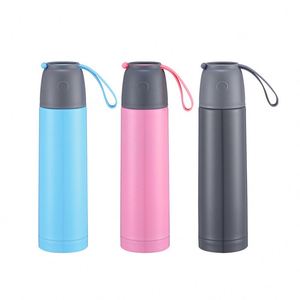 Drinking Water 500ml Gold Double Wall Stainless <b>Steel</b> Thermal Insulation Water <b>Bottle</b> - Product Image 2