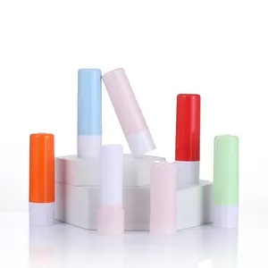Wholesale new mold 4.8g Empty Plastic Lipstick Container lip balm tube