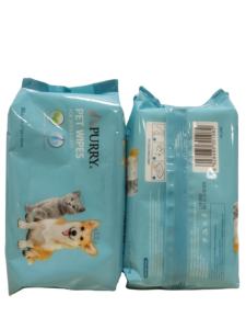PURRY <span class=keywords><strong>Pet</strong></span> Grooming Wipes para perros y gatos Toallitas sin perfume 80PCs - Product Image 5