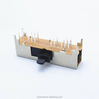 Le commutateur à glissière 4P4T a 20 broches et 4 positions ont une note de 0.3 A 50 V DC et une fonction