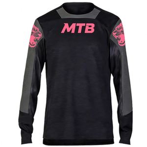 Nueva <span class=keywords><strong>Camiseta</strong></span> de Ciclismo de Montaña Ligera de Poliéster de Secado Rápido, Manga Larga, para Hombre y Mujer, para Descenso, Motocross, Verano - Product Image 4