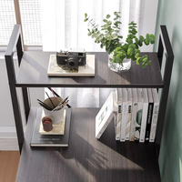 Bureau d'ordinateur moderne pliable, extensible et réglable en bois écologique avec étagère d'angle pour poste de travail à domicile