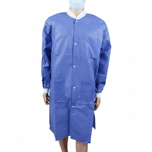 Cómoda bata de hospital desechable Unisex 100% Mezcla de algodón o poliéster Ropa para pacientes con Cierre trasero para uso médico - Product Image 1