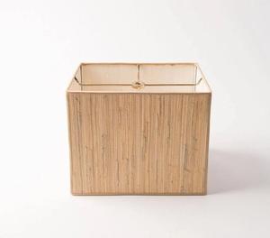 Cream white Linen Texture Rectangular <b>Drum</b> Lampshade Brass Metal Frame <b>Light</b> <b>Shade</b> For Bedroom Desk Lamp - Product Image 4