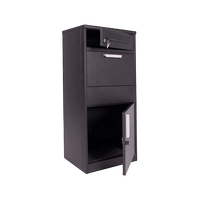 Boîte aux lettres sécurisée en métal, résistante aux intempéries, verrouillable, durable, pour colis, boîte de dépôt extérieure pour appartement, usage résidentiel