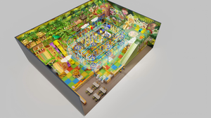 Système <span class=keywords><strong>de</strong></span> terrain <span class=keywords><strong>de</strong></span> <span class=keywords><strong>jeux</strong></span> intérieur personnalisé pour enfants avec piscine à balles, toboggans, trampoline et <span class=keywords><strong>jeux</strong></span> <span class=keywords><strong>de</strong></span> défis ninja - Product Image 5