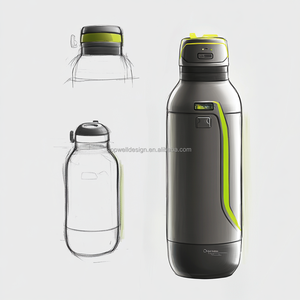 Chai Nhựa Thủy Tinh 3D Mô Hình Phân Chia Nước Uống Nhà Sản Xuất Tùy Chỉnh Thổi Khuôn Tiêm Cap Lật Top Bìa Khuôn - Product Image 1