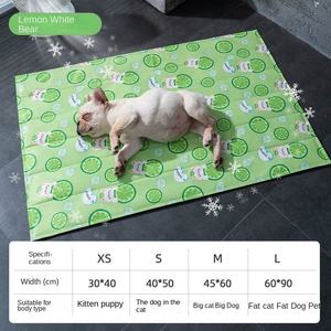 Sommer kühlung PVC Pet Ice Mat Nicht klebriges Haar Bedrucktes Tier muster Gel Bett für Hunde und Katzen für den Sommers chlaf - Product Image 6