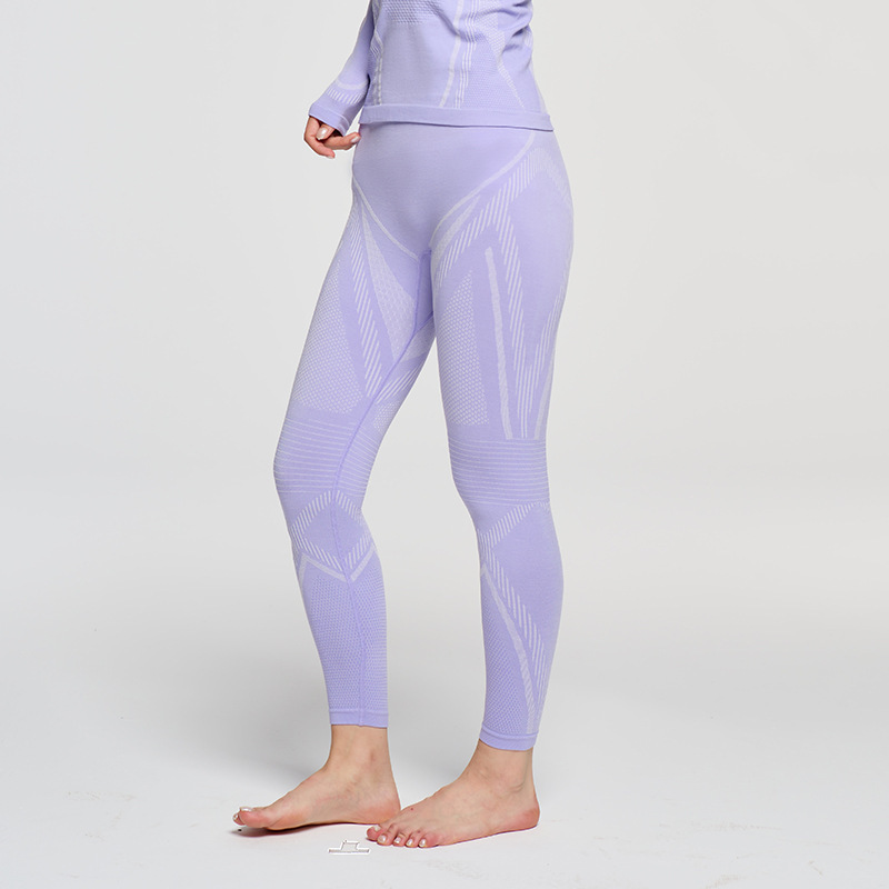 Purple and white [pants]