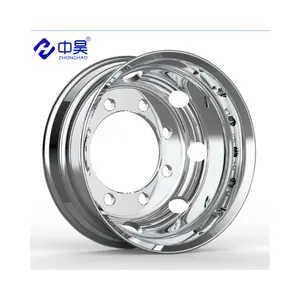 Manufacturer Wholesale Outstanding Quality 22.5*8.25 Chrome plated Tubeless Steel Wheel Rims For Heavy Truck