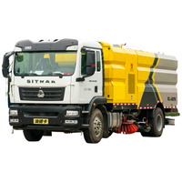 Camion de balayeuse de route de vide de rue de Sino HOWO SITRAK haut efficace 240hp pour le nettoyage de route