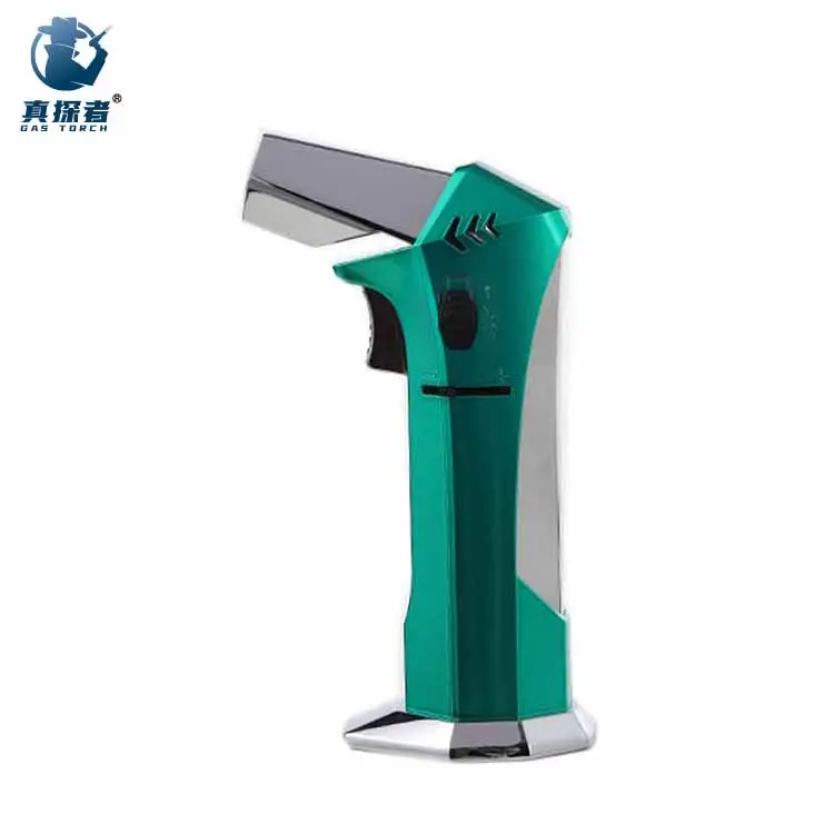 GF-915 ayarlanabilir tek Jet alev Windproof Torch çakmak bütan doldurulabilir gaz çakmak ızgara için