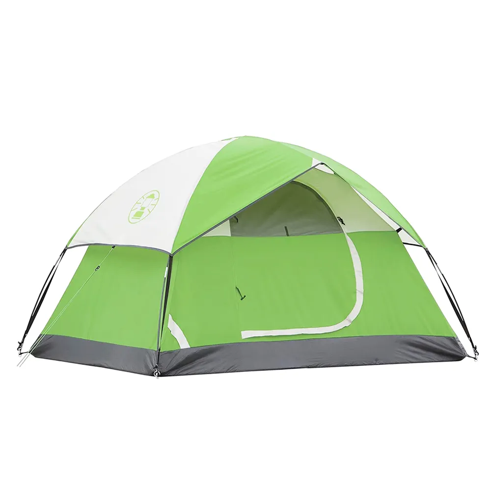 Penjualan Terbaik tenda kubah Keluarga 4 orang, dengan perlengkapan mudah dilepas untuk ransel Kemah mendaki luar ruangan