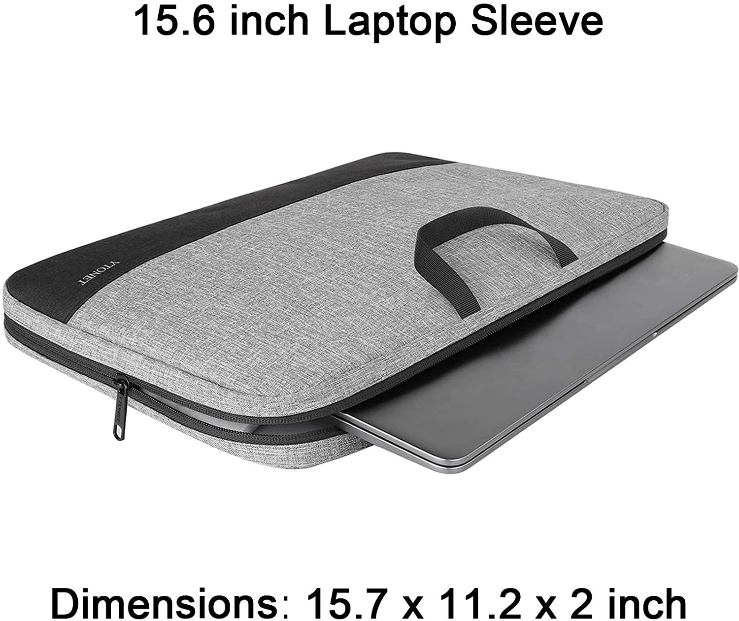 15.6-Inch Portable Laptop Shoulder Bag – Slim Durable Computer Briefcase for Men & Women - View 2