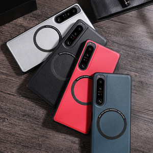 Coque Arrière Antichoc Magnétique en Cuir PU de Luxe Compatible avec la Charge Sans Fil pour <span class=keywords><strong>Sony</strong></span> <span class=keywords><strong>Xperia</strong></span> <span class=keywords><strong>1</strong></span> IV 5 III 10 <span class=keywords><strong>II</strong></span> 10V 1V 5V 10VI 5VI VI - Product Image 1