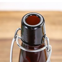 Gros 33cl Recyclé Clair Rond Classique Swing Top Bouteille En Verre