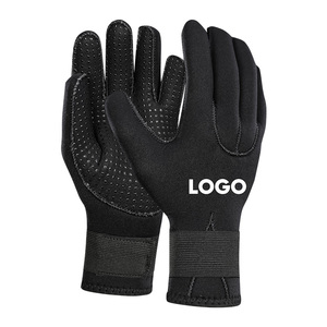 Personnalisé 3MM étanche chasse sous-marine Surf Sports <span class=keywords><strong>plongée</strong></span> sous-marine noir paume ouverte combinaison néoprène <span class=keywords><strong>gants</strong></span> - Product Image 2