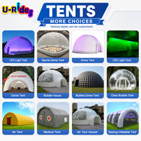 Tentes gonflables promotionnelles en PVC à prix avantageux, grandes tentes d'exposition pour entrepôts, avec climatiseur ou chauffage pour utilisation hivernale