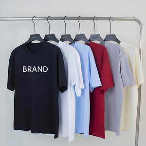 T-shirts décontractés à manches courtes unisexe de qualité supérieure sérigraphie d'été personnalisée tissu en jersey 100% coton - Product Image 1