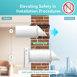 Système de ventilation à récupération de chaleur pour l'air ambiant avec une efficacité de 97%, ERV <span class=keywords><strong>mural</strong></span> pour usage domestique - Product Image 3