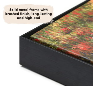 Cadre photo flottant en alliage d'aluminium noir <span class=keywords><strong>brossé</strong></span> mat moderne, écologique, non assemblé, directement de l'usine OEM/ODM certifiée BSCI - Product Image 4