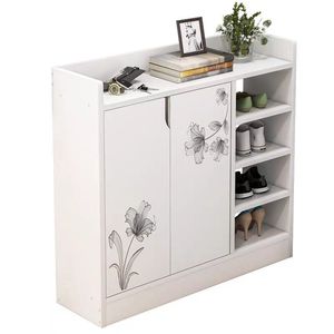 Meuble à chaussures <span class=keywords><strong>d</strong></span>'entrée classé, simple, style nordique, pour porche, balcon, avec rangement surélevé - Product Image 1