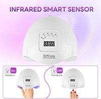 Lampe à ongles de manucure 150W séchoir Gel vernis lumière UV LED 4 minuterie séchage rapide Salon maison capteur automatique affichage LCD outil d'art des ongles
