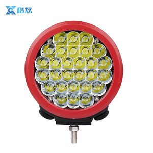 7 pulgadas redondo rojo LED impermeable LED trabajo luz de carretera niebla Bar en la azotea parachoques lámpara para SUV 4x4 - Product Image 2