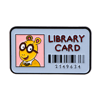 Pin Enamel Kartu Perpustakaan Kartun Bros Lucu Pin Kerah Lencana di Ransel Aksesori Pakaian Perhiasan Lucu Hadiah Anak-anak