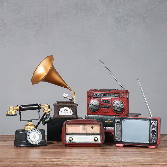 Old-fashioned Appliances Shape Decorations for Home Decor Accessories Interior Retro-style Home Decor