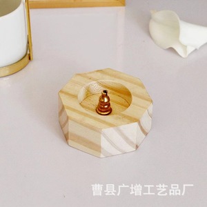 ถาดใส่เครื่องหอมไม้สนทรงแปดเหลี่ยมทำมือ ไม้สนหอมสำหรับวางบนโต๊ะบ้าน ที่วางเครื่องหอมสไตล์จีน - Product Image 3