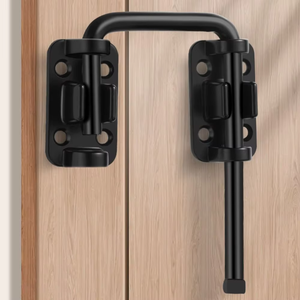 Easy install Stainless Steel 90 Degree Latch <b>Lock</b> for Wooden Doors with Multi-Angle Security Ideal for Bathrooms Interior Use - Product Image 3