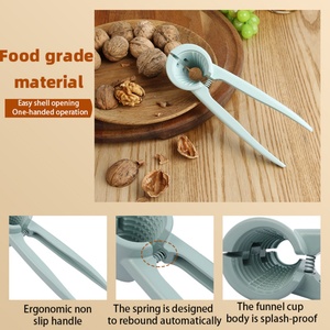 Durable Aluminium Alloy Nut Cracker Manual Kitchen Tool for Walnuts Pecans Almonds Cashews <b>Chestnuts</b> Seafood Garlic Easy Clean - Product Image 1