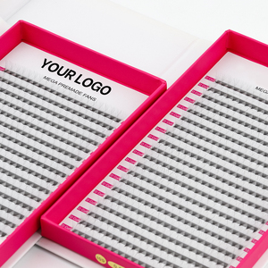 Cils en éventail pré-faits volumineux en cheveux synthétiques faits à la main, 0,05 0,07 mm, 12 rangées, 6D 8D 10D 20D, boucles CC/DD, noir naturel, <span class=keywords><strong>VAVALASH</strong></span> - Product Image 1