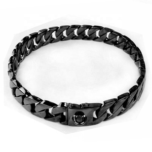 <span class=keywords><strong>Collar</strong></span> de perro grande con hebilla para mascotas, cadena de acero inoxidable chapado en oro de 18K y 32mm, diseño personalizado - Product Image 3