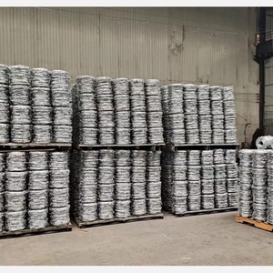 Markt 500m 25kg/Rolle Kaliber 15 16 Feuer verzinkter Stacheldraht Alambre De Puas Galvani zado Stacheldraht für Zaun - Product Image 5