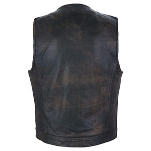 Chaleco de cuero de alta calidad para hombre de talla grande sin mangas invierno calentado transpirable secado rápido bolsillo frontal bajo nuevo caliente - Product Image 5