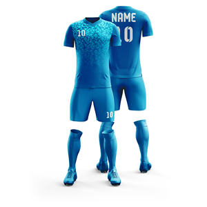 Maillot de football personnalisé avec logo par sublimation |   Tailles pour hommes, femmes et jeunes |   Vêtements de sport légers à séchage rapide en gros - Product Image 1