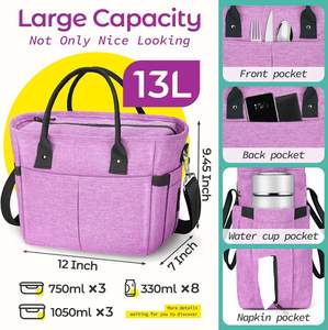 Nouvelle arrivée fourre-tout de marque isolé plage glacière déjeuner sac de maternité avec refroidisseur zip <span class=keywords><strong>porte</strong></span>-gobelet boisson <span class=keywords><strong>bouteille</strong></span> fermeture éclair logo personnalisé - Product Image 4