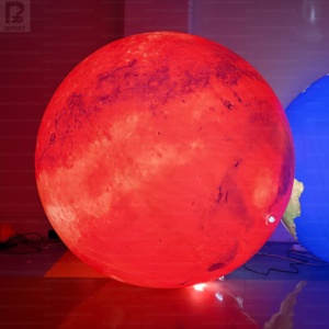 Globe terrestre/martien géant gonflable LED de 1,5 m, ensemble de décoration spatiale éducatif pour musée scientifique/école/centre commercial/événement pop-up/carnaval/fête - Product Image 3