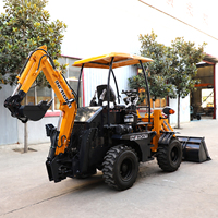 Backhoe dan Loader Baru Merek China CE/EPA 4 Roda Penggerak 3 Ton 4 Ton 5 Ton Backhoe Loader 4x4 Traktor Backhoe Dijual