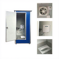 Cabine de toilettes portable Lizheng en acier coloré pour les chantiers de construction, le camping et les événements
