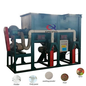 Mezcladora de cinta horizontal de bajo costo y gran capacidad de 3200 kg para fertilizantes, cerámica y masilla en polvo - Product Image 2