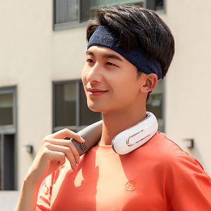 Cổ fan hâm mộ có thể sạc lại xách tay & mặc cổ Fan không cánh USB 2000 mAh xách tay treo cổ Fan - Product Image 4