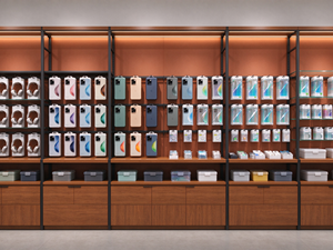ออกแบบตกแต่งภายในร้านอาหารหรูหราพร้อมเคาน์เตอร์บาร์ LED เฟอร์นิเจอร์ไม้ และตู้โชว์ขนมหวาน - Product Image 3