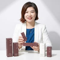 Boîte en papier pliable, écologique, réutilisable, avec logo personnalisé imprimé, estampage à chaud doré, gaufrage, emballage haut de gamme pour rouge à lèvres cosmétique