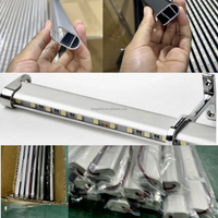 Lampes LED pour armoire, design moderne, longueur personnalisée, lumière blanche neutre chaude, capteur de mouvement PIR intégré, suspension suspendue, vêtements